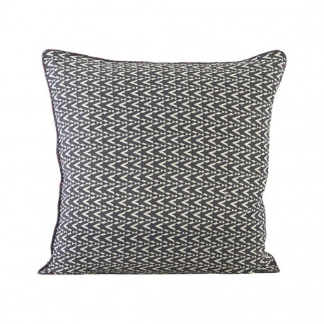 house doctor dotzag housse de coussin motifs gris 50 x 50 cm