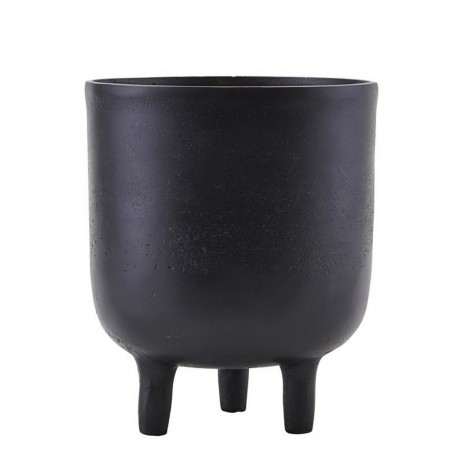 house doctor jang cache pot design noir metal alu Is0811