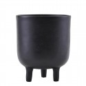 house doctor jang cache pot design noir metal alu Is0811