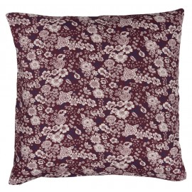 Housse de coussin fleurie prune IB Laursen Plum 50 x 50 cm