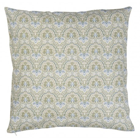 ib laursen housse de coussin fleurie vert olive 50 x 50 cm 1903-29