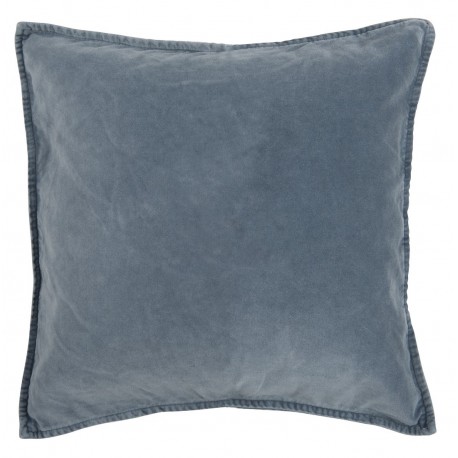 Housse de coussin velours bleu vintage IB Laursen 50 x 50 cm