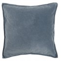 Housse de coussin velours bleu vintage IB Laursen 50 x 50 cm