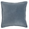 ib laursen housse de coussin velours bleu vintage 50 x 50 cm 6230-13