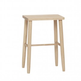 Tabouret de bar bois de chêne épuré design Hübsch