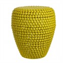 pols potten dot tabouret jaune design metal 300-030-061