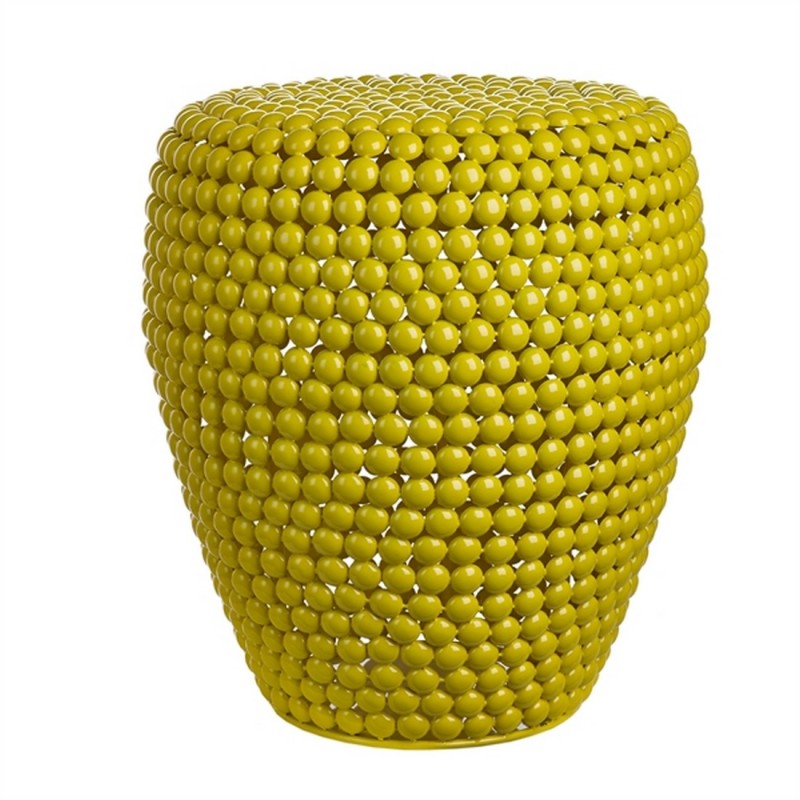 pols potten dot tabouret jaune design metal 300-030-061 - Kdesign