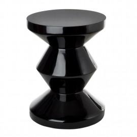 Tabouret design Pols Potten Zig Zag noir