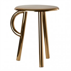 Tabouret métal doré Pols Potten Cow Handle