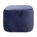 bloomingville bella pouf carre velours bleu 50218589