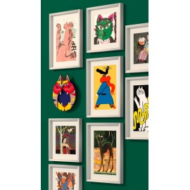 miho catwalk affiche chat cadre noir Printl-484n