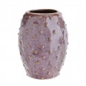 madam stoltz petit vase forme figue de barbarie grès violet