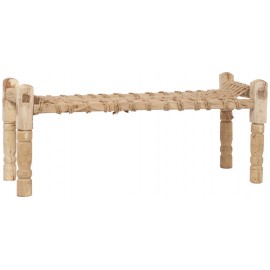 ib laursen banc rustique bois jute tresse 6594-00