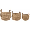 ib laursen set de 3 paniers tresses seagrass naturel 1687-30