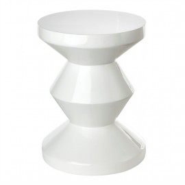 Tabouret design Pols Potten Zig Zag blanc