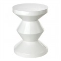 pols potten zig zag tabouret blanc 510-070-013