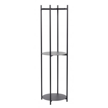 etagere plantes design a poser 3 tablettes metal noir hubsch