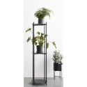 etagere plantes design a poser 3 tablettes metal noir hubsch