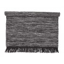 Tapis gris laine franges Bloomingville