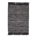 bloomingville tapis gris laine franges 32703176