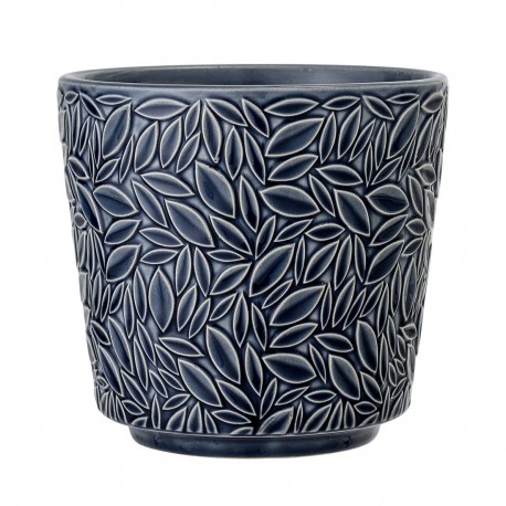 bloomingville pot de fleur gres bleu decoratif 25603362