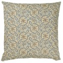 ib laursen housse de coussin carree fleurs bleu marron 1906-46