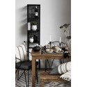 nordal etagere a poser etroite industrielle 3 tablettes metal perfore