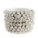 madam stoltz cache pot pour succulente ceramique relief artisanal