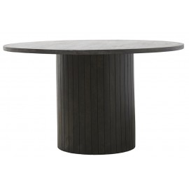 Runder Tisch, zentraler Fuß aus Mangoholz, House Doctor Pillar