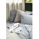 ib laursen plaid coton matelasse uni bleu devale 6209-68