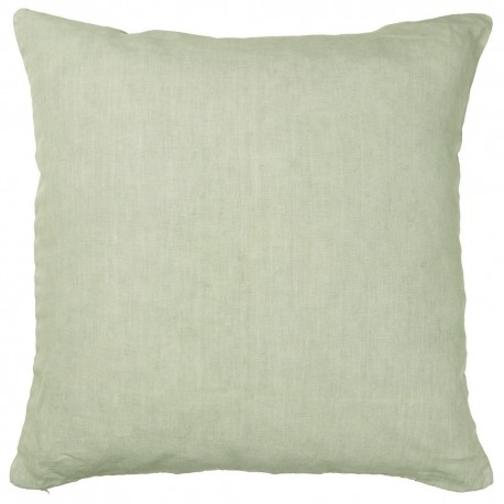 Housse de coussin carrée lin uni vert menthe IB Laursen