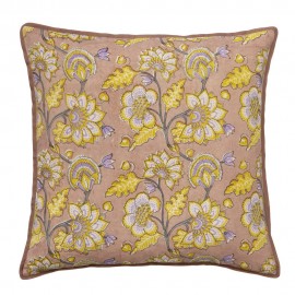 bungalow housse de coussin soie carree 50 x 50 cm ankita plumberry