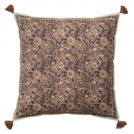 Housse de coussin fleurie carrée vintage Bungalow Denmark Komati