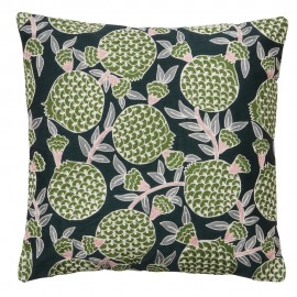 Housse de coussin broderie Bungalow Denmark Pomegranate Fern vert