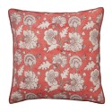 Housse de coussin carrée soie block print Bungalow Denmark Ankita Calypso