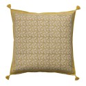 bungalow denmark housse de coussin style hippie chic jaune curry 60 x 60 cm