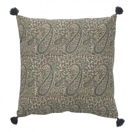 Housse de coussin vintage chic motif Paisley Bungalow Denmark vert