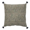 Housse de coussin vintage chic motif Paisley Bungalow Denmark vert