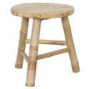 ib laursen tabouret rond rustique bois bambou 2287-00