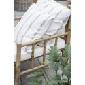 ib laursen fauteuil bas rustique bois bambou coussin ecru 2290-00