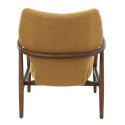 Fauteuil vintage bois Pols Potten Peggy ocre