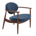 pols potten roundy fauteuil bois vintage retro bleu 555-020-006