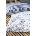 ib laursen housse de coussin carree imprime fleuri bleu 6609-13