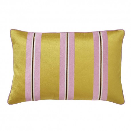 bungalow denmark coussin chic rayures jaune moutarde manuel