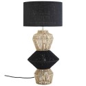 lampe de table style bohème chic jute naturel lin noir Madam Stoltz
