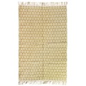 Tapis tisse coton jute Madam Stoltz jaune