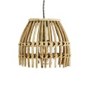 madam stoltz petite suspension bois bambou tresse style naturel