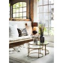 lampe de table style bohème chic jute naturel lin noir Madam Stoltz