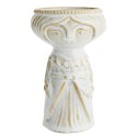 madam stoltz petit vase en forme de femme en gres ecru woman