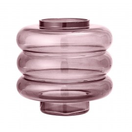 Rosa Designvase aus Glas von Bloomingville